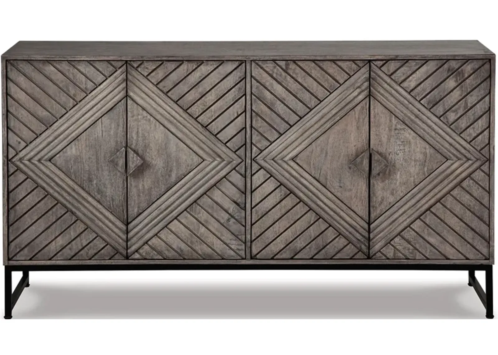 Treybrook Accent Cabinet in Distressed Gray by Ashley Furniture