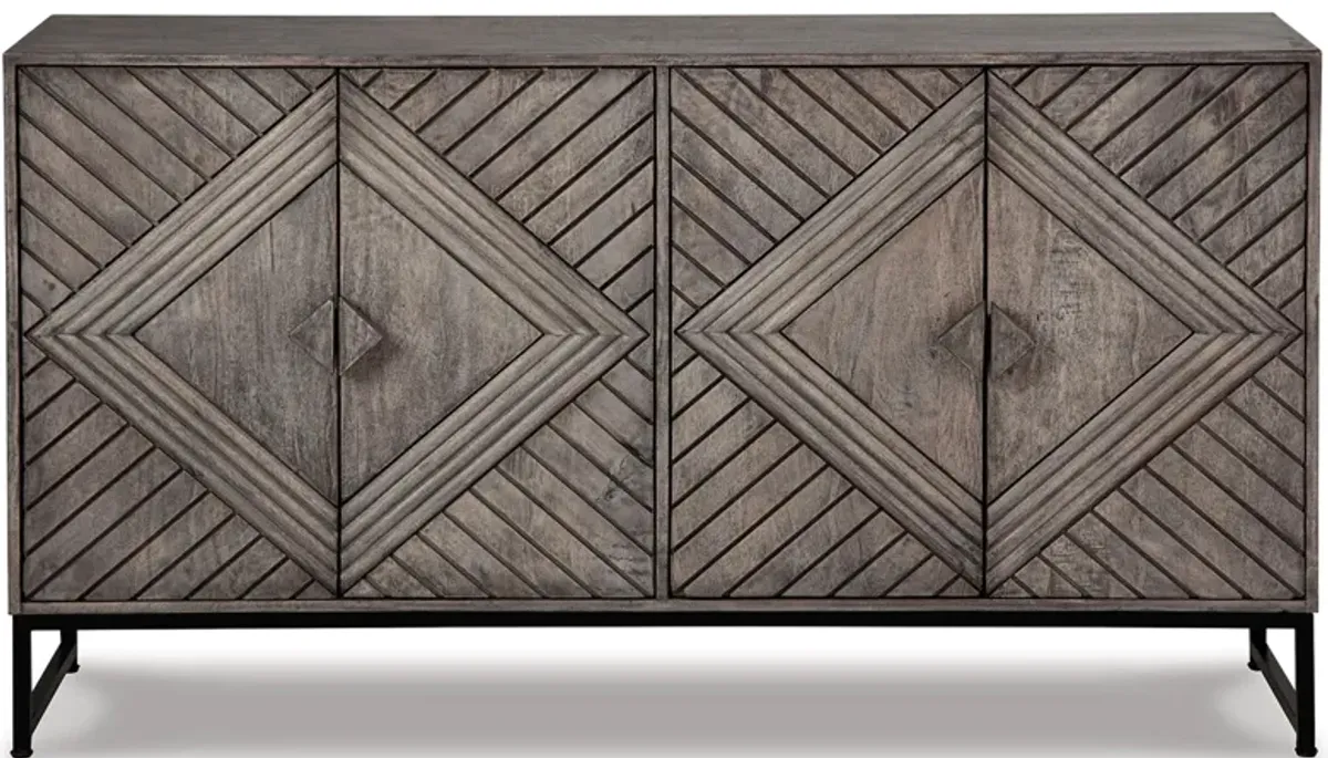 Treybrook Accent Cabinet in Distressed Gray by Ashley Furniture