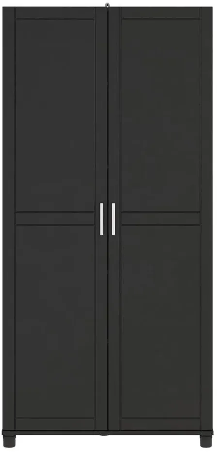 Callahan Utility Cabinet in Black by DOREL HOME FURNISHINGS