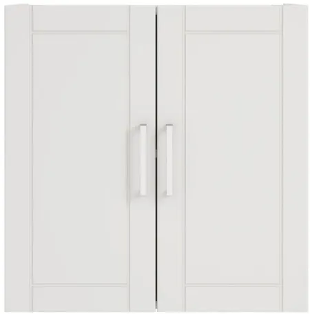 Callahan Wall-Mounted Cupboard in White by DOREL HOME FURNISHINGS