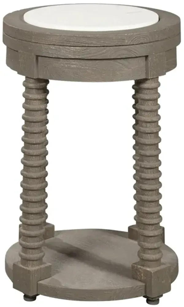 Sue Accent Table w/Marble Top