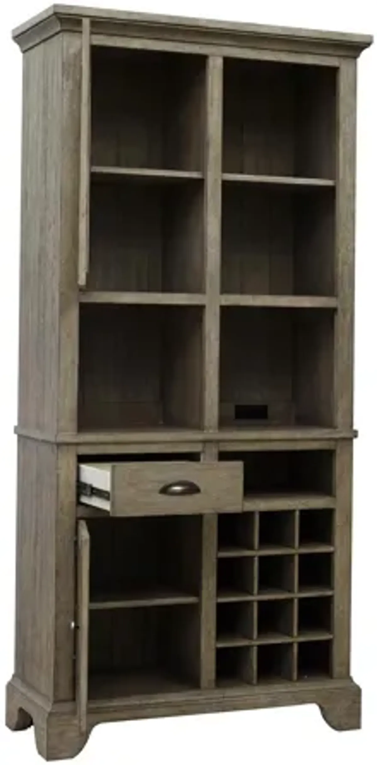 Layton Curio w/Wine Storage