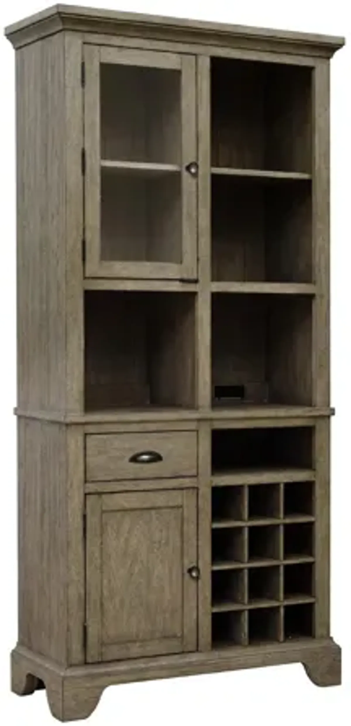 Layton Curio w/Wine Storage