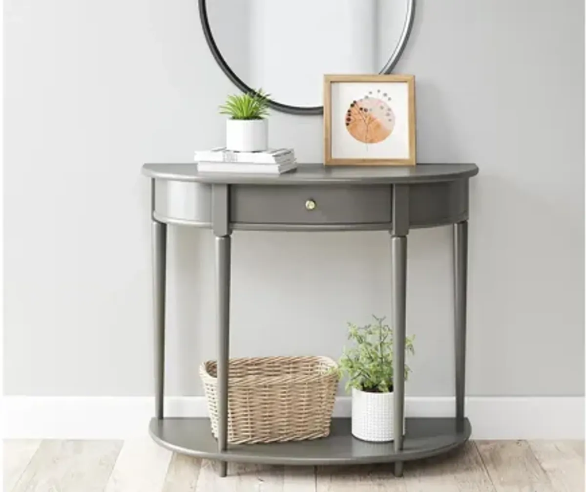 Aurora Home Half-Moon Console Table