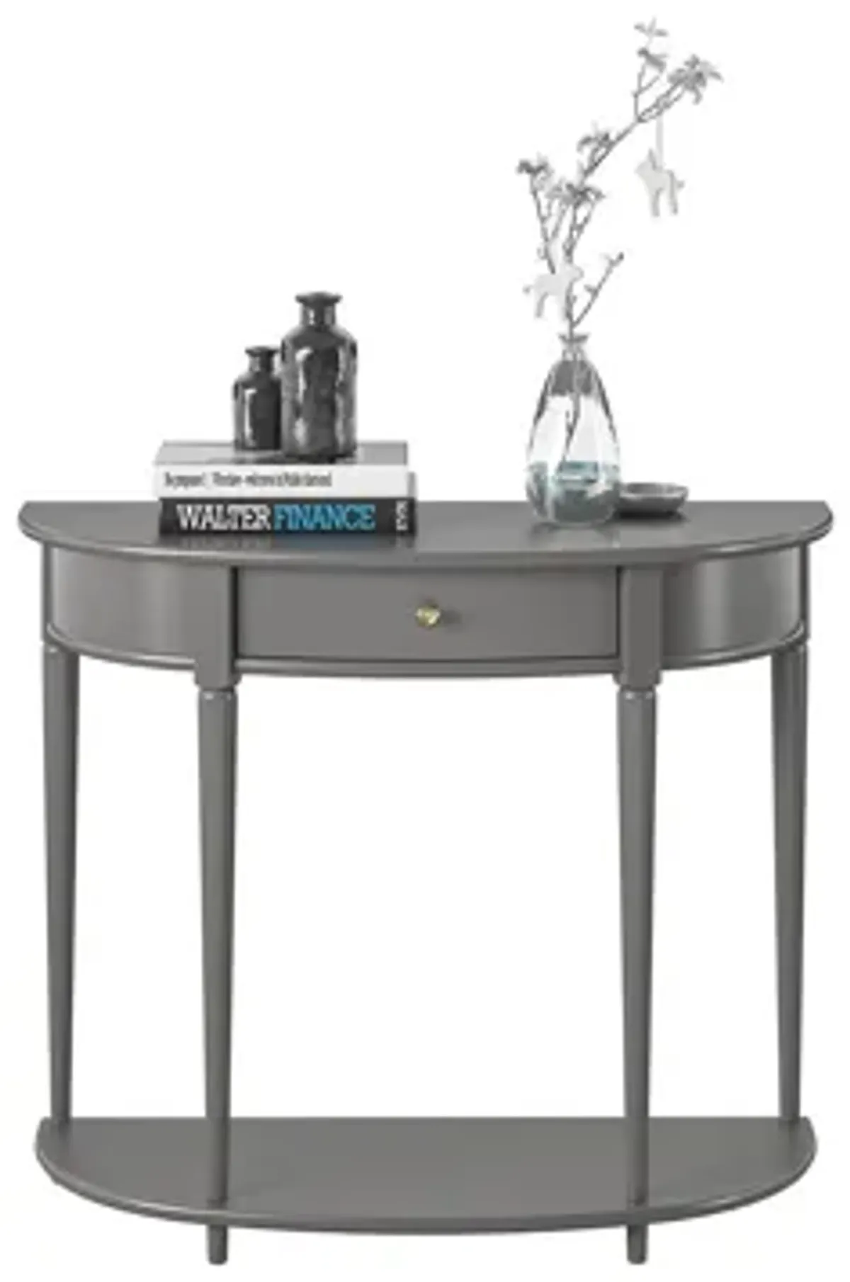 Aurora Home Half-Moon Console Table