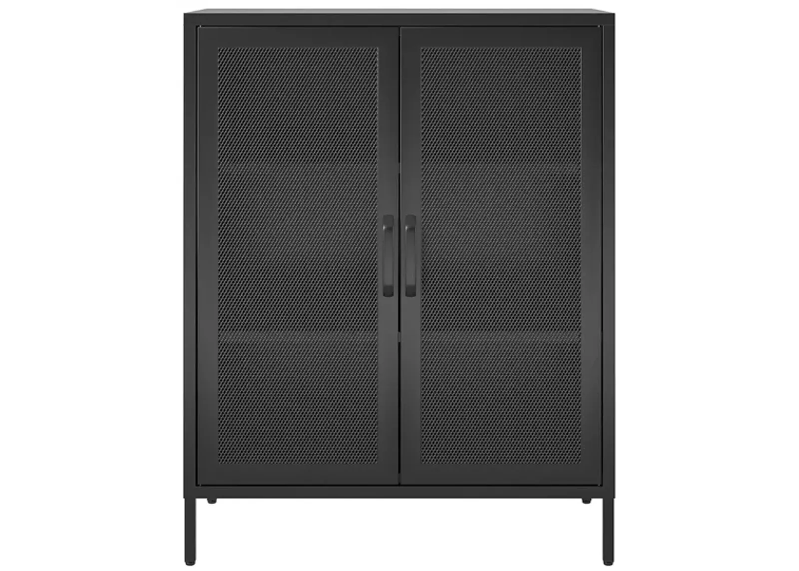 Sunset District Accent Cabinet in Black by DOREL HOME FURNISHINGS