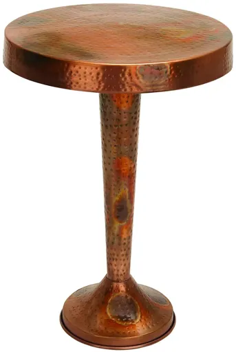 Ivy Collection Vintage Accent Table in Copper by UMA Enterprises