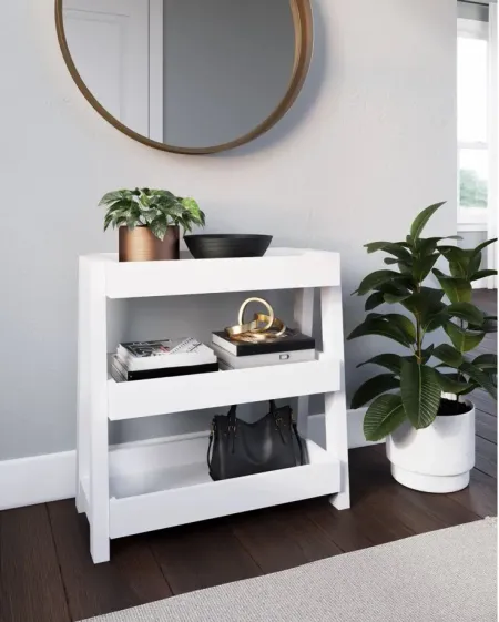 Blariden Shelf Accent Table in White by Ashley Express