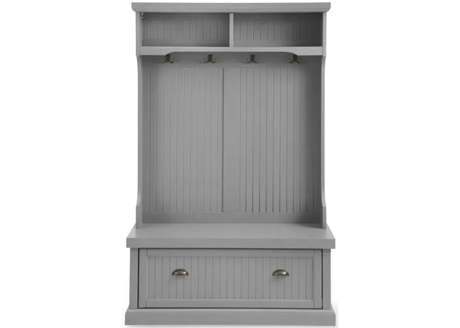 Seaside Hall Tree in Distressed Gray by Crosley Brands