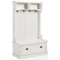 Seaside Hall Tree in Distressed White by Crosley Brands