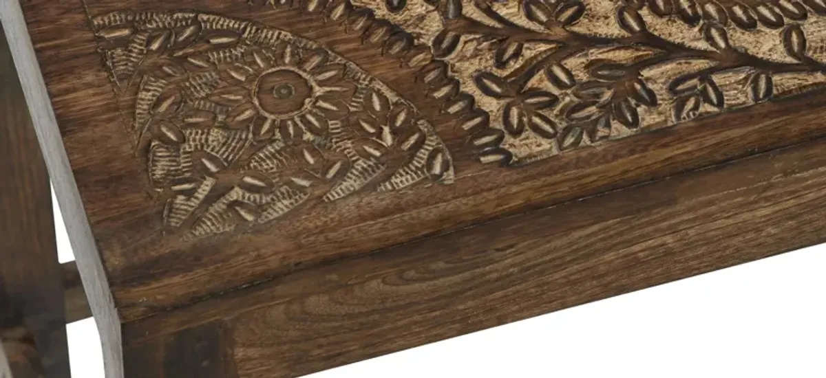 Ivy Collection Mandala Accent Table 2-pc.