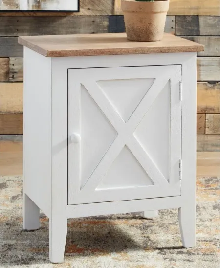 Gylesburg Accent Cabinet in White/Brown by Ashley Express