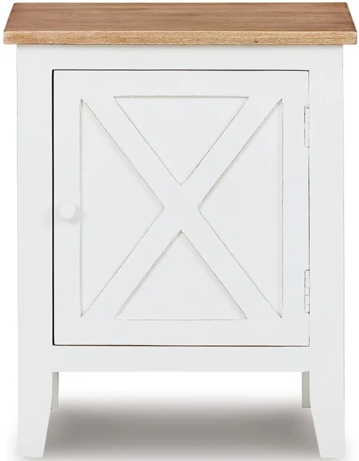 Gylesburg Accent Cabinet in White/Brown by Ashley Express