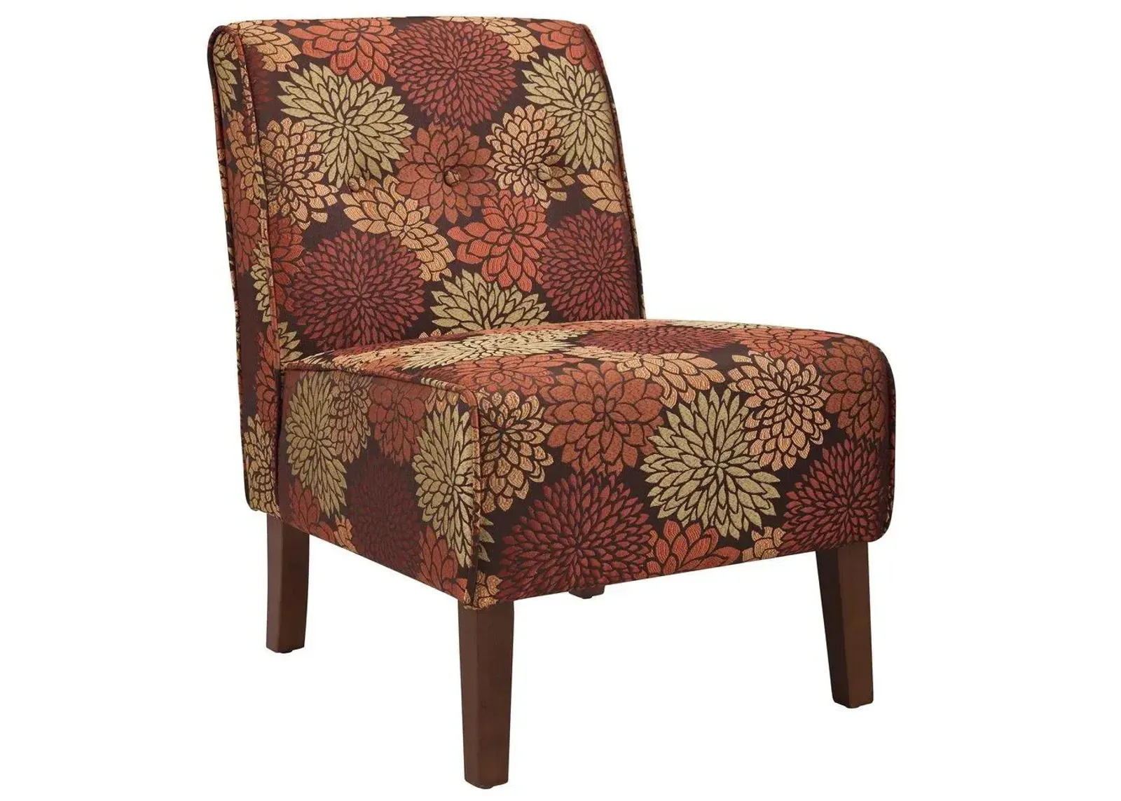 Coco Accent Chair in Dark Walnut by Linon Home Decor