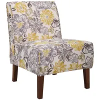 Lily Slipper Chair in Dark Walnut by Linon Home Decor