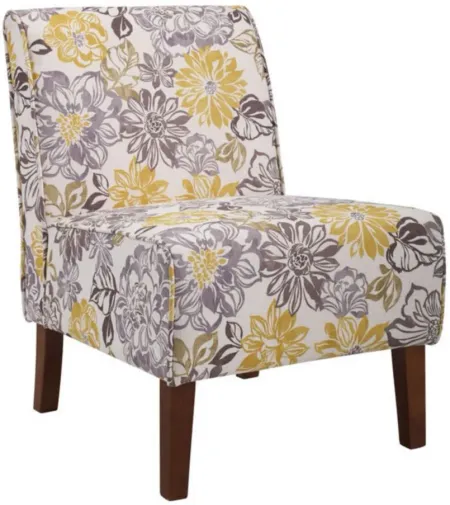 Lily Slipper Chair in Dark Walnut by Linon Home Decor