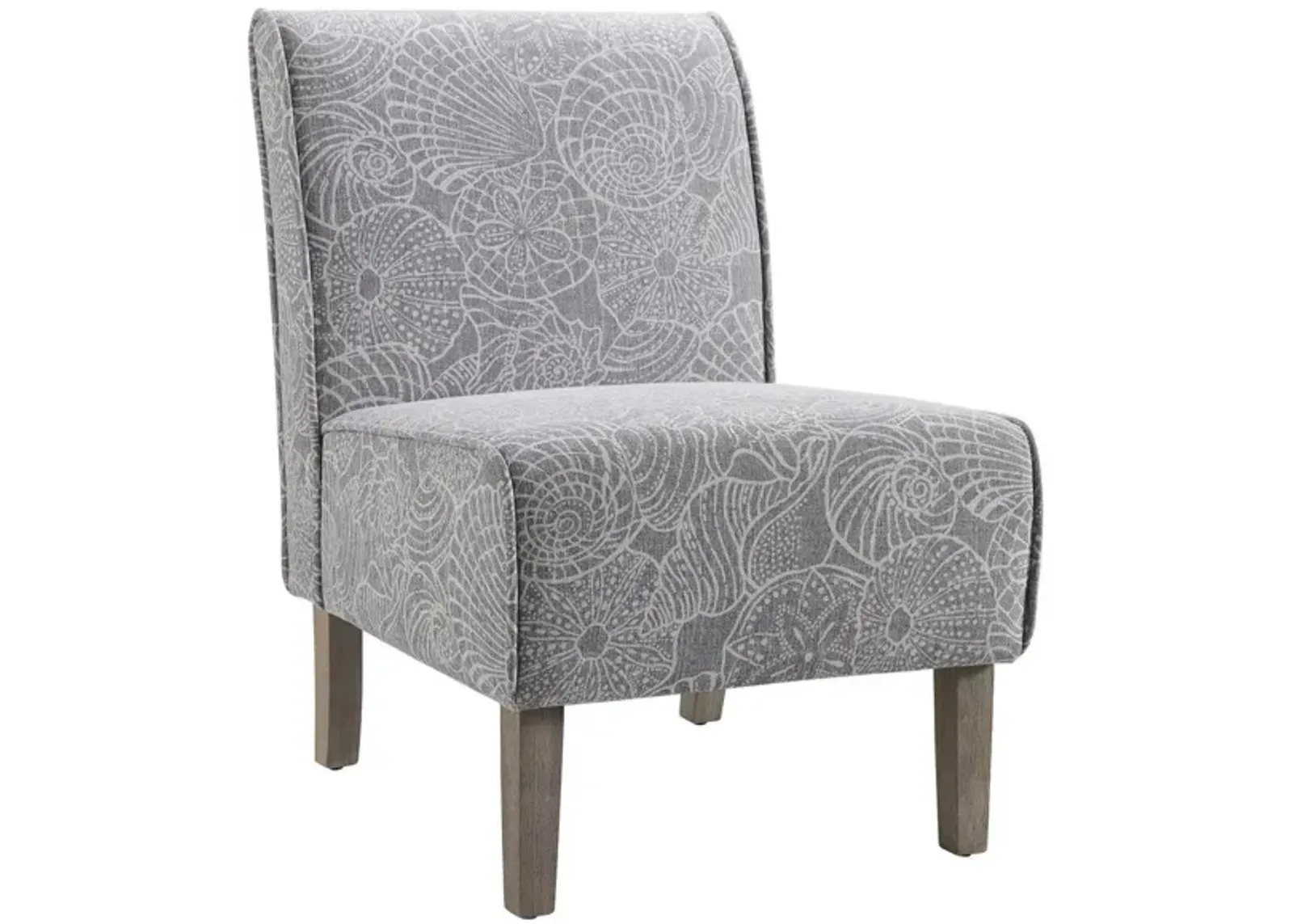 Lily Slipper Chair in Rustic gray by Linon Home Decor