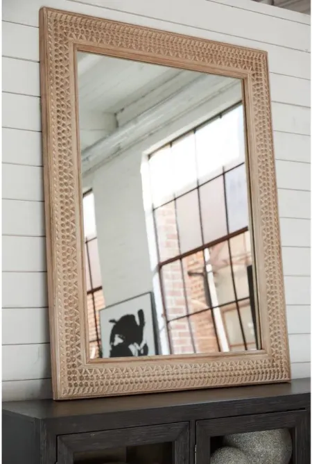 Belenburg Accent Mirror in Washed Brown by Ashley Furniture