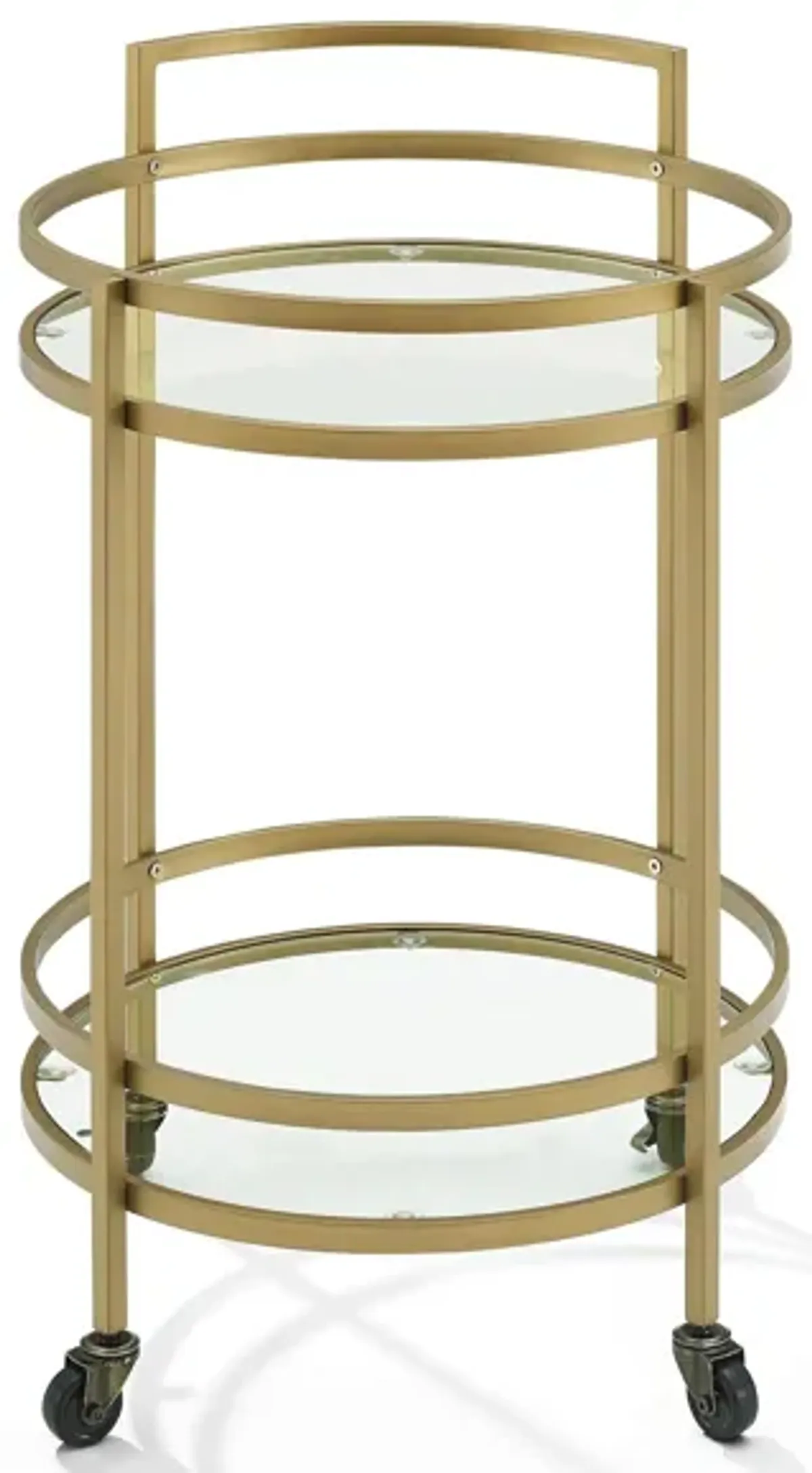 Bailey Round Bar Cart in Gold by Crosley Brands