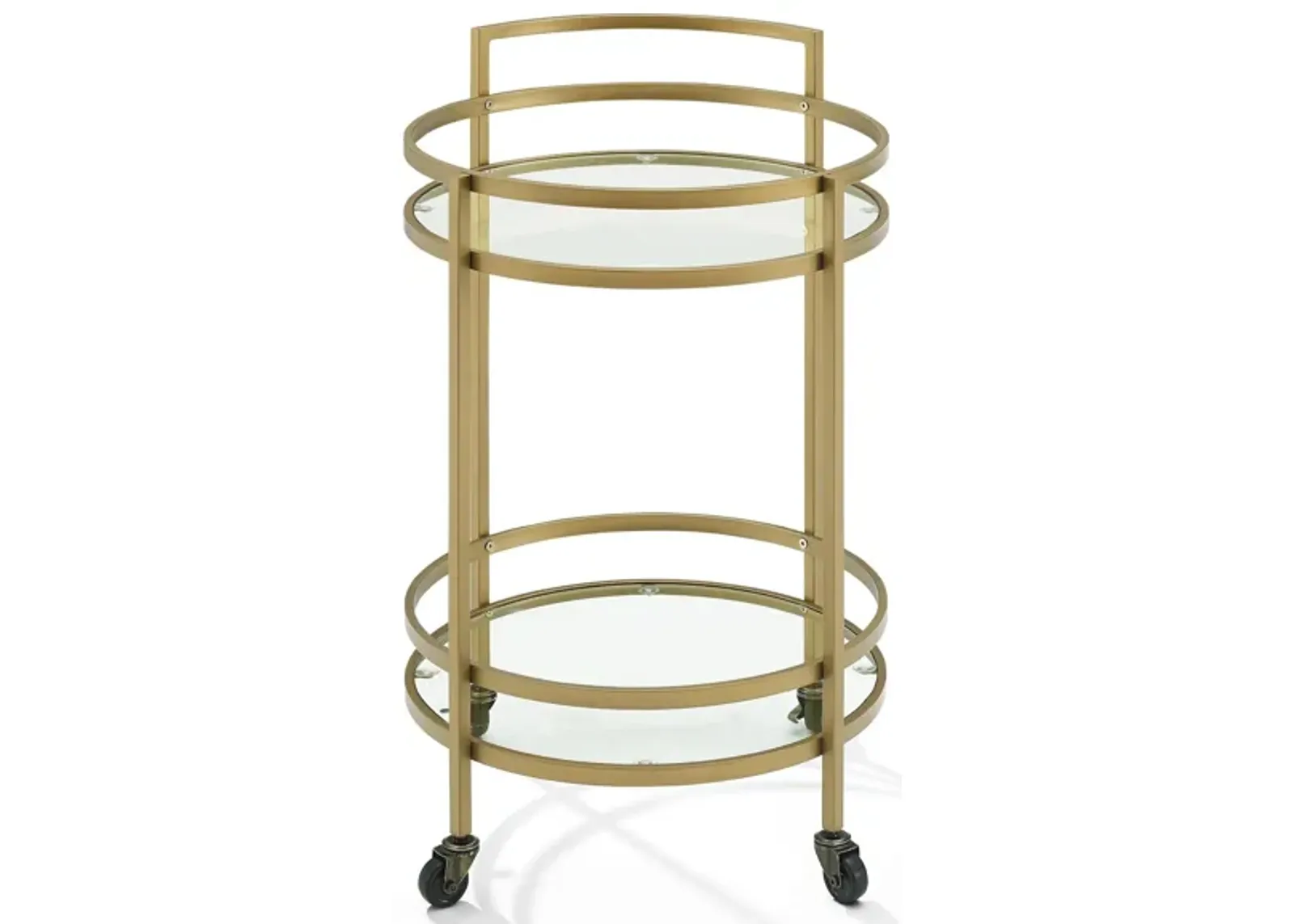 Bailey Round Bar Cart in Gold by Crosley Brands