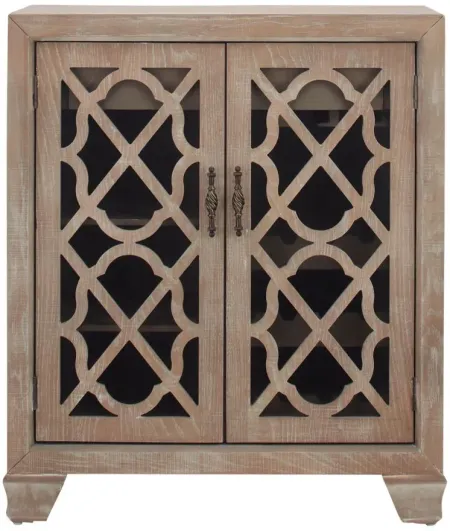 Marbury Wine Cabinet in Light Brown by Coast To Coast Imports