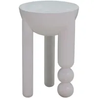Morse Accent Table in White by Tov Furniture