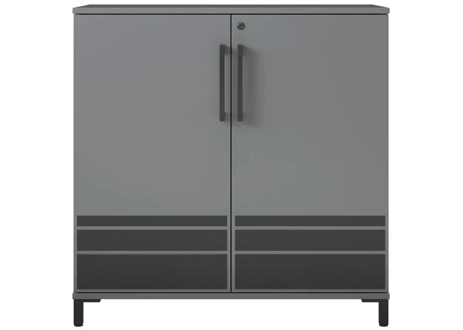 Shelby Garage Base Cabinet in Graphite by DOREL HOME FURNISHINGS