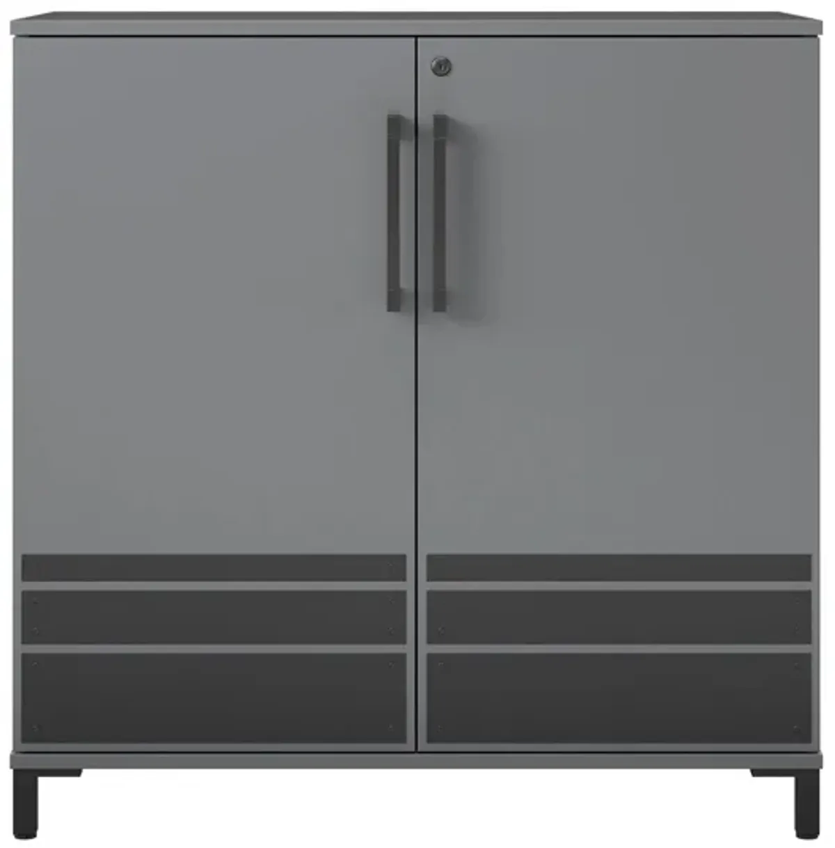 Shelby Garage Base Cabinet in Graphite by DOREL HOME FURNISHINGS