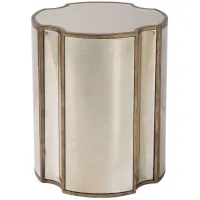 Harpswell Accent Table in Antique brass by Uttermost