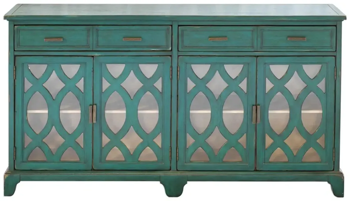 Oksana Credenza in lagoon green by Uttermost