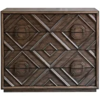 Mindra Drawer Chest in deep walnut by Uttermost