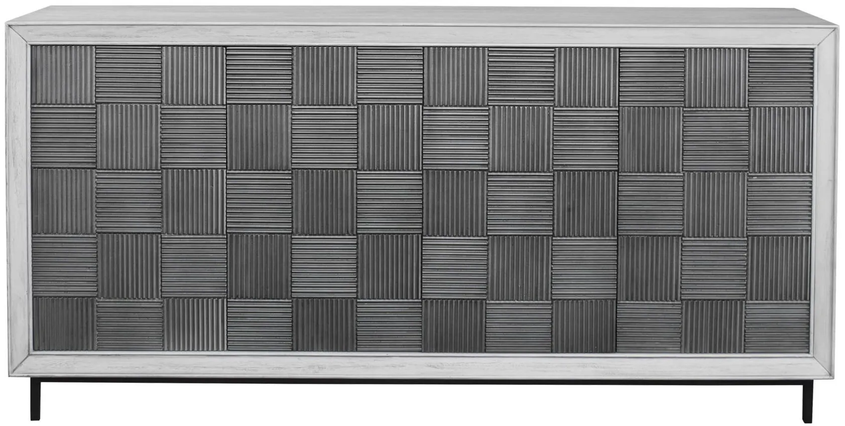 Checker Cabinet in gray by Uttermost