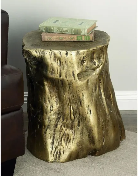 Ivy Collection Accent Table in Gold by UMA Enterprises