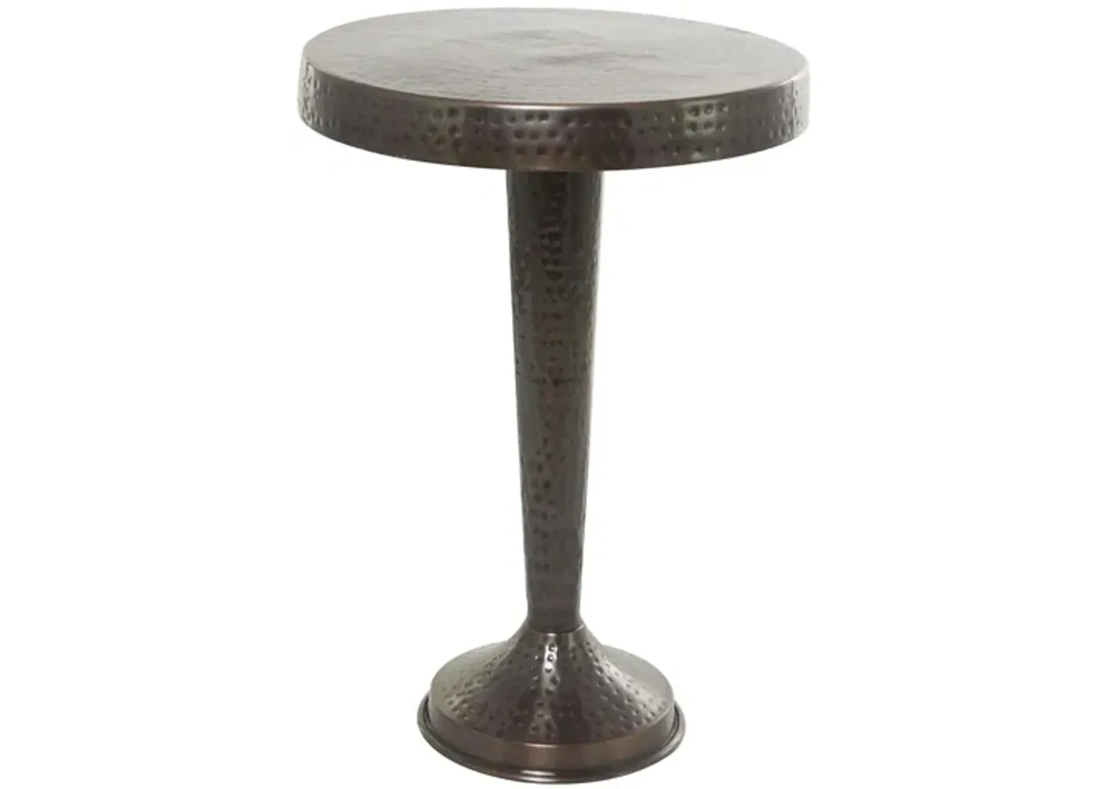 Ivy Collection Vintage Accent Table in Bronze by UMA Enterprises