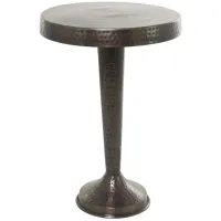 Ivy Collection Vintage Accent Table in Bronze by UMA Enterprises