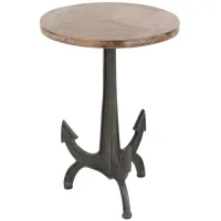 Ivy Collection Anchor Accent Table in Black by UMA Enterprises