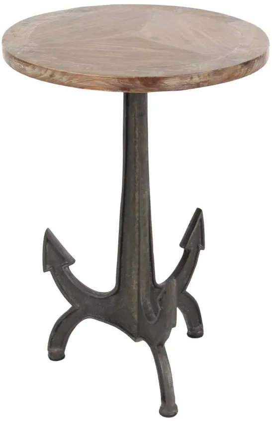 Ivy Collection Anchor Accent Table in Black by UMA Enterprises