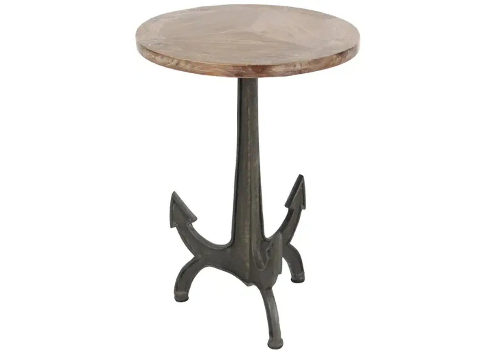 Ivy Collection Anchor Accent Table in Black by UMA Enterprises