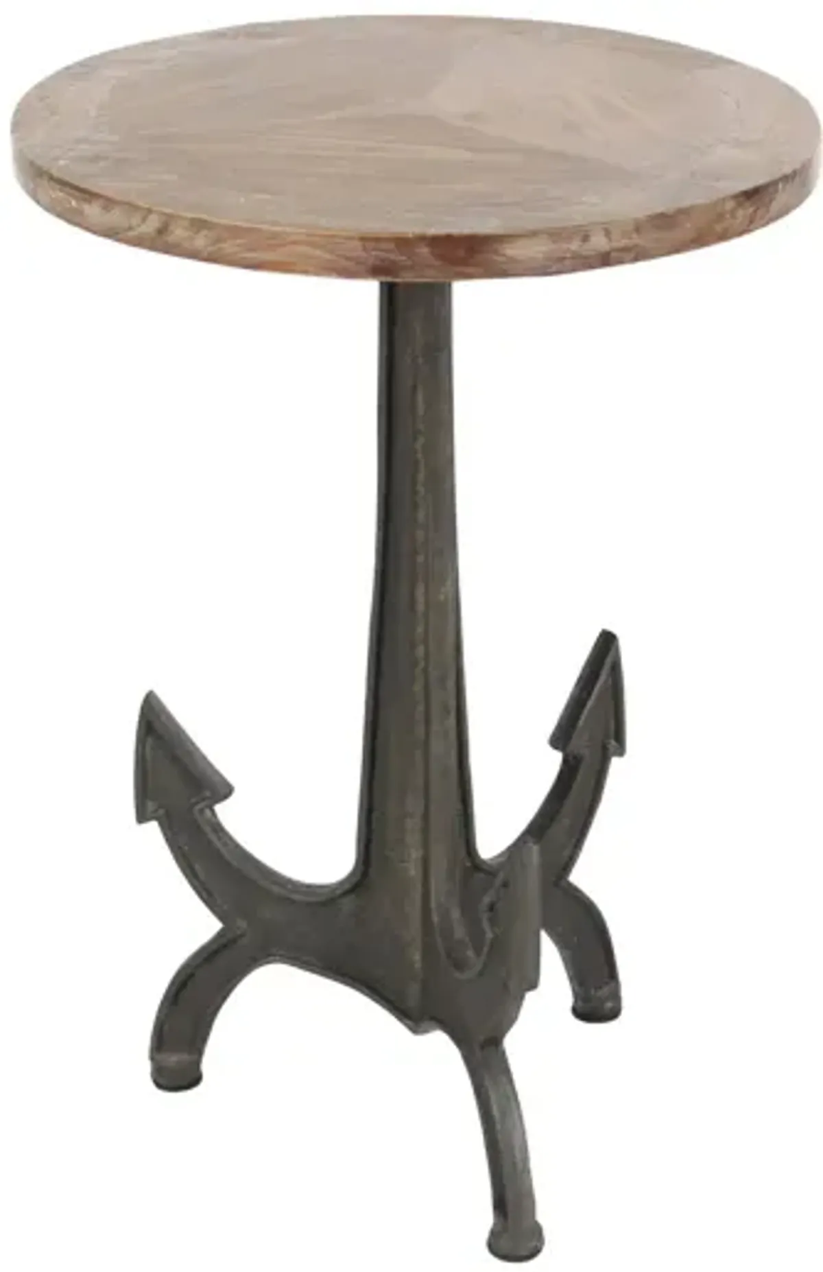 Ivy Collection Anchor Accent Table in Black by UMA Enterprises