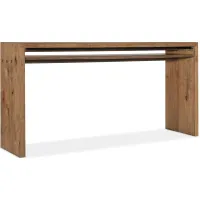 Big Sky Console Table in Vintage Natural: a warm, rustic, organic finish over hickory veneers by Hooker Furniture