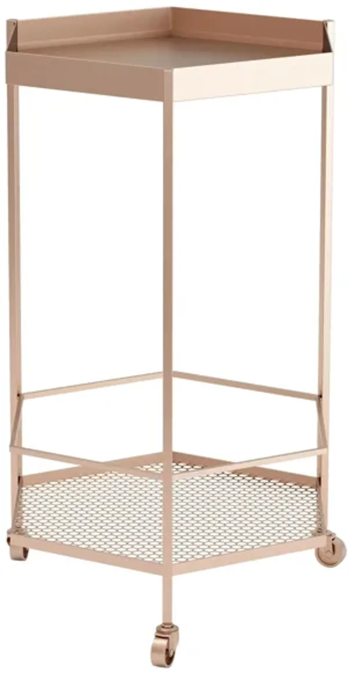 Hex Bar Cart in Gold by Zuo Modern