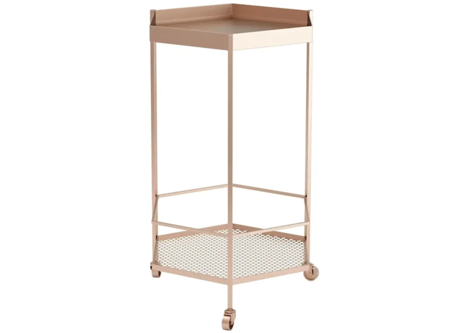 Hex Bar Cart in Gold by Zuo Modern