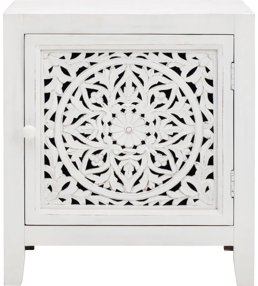 Fleur Accent Cabinet in Antique White by Ashley Furniture