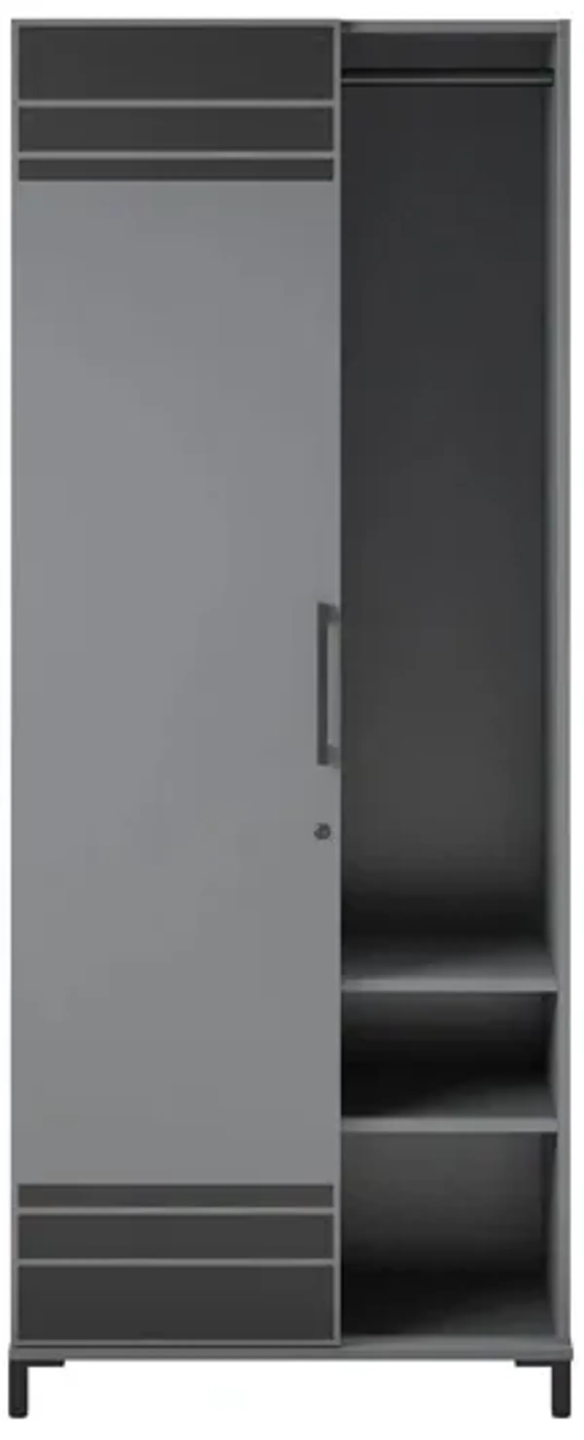 Shelby Tall Garage Cabinet in Graphite by DOREL HOME FURNISHINGS