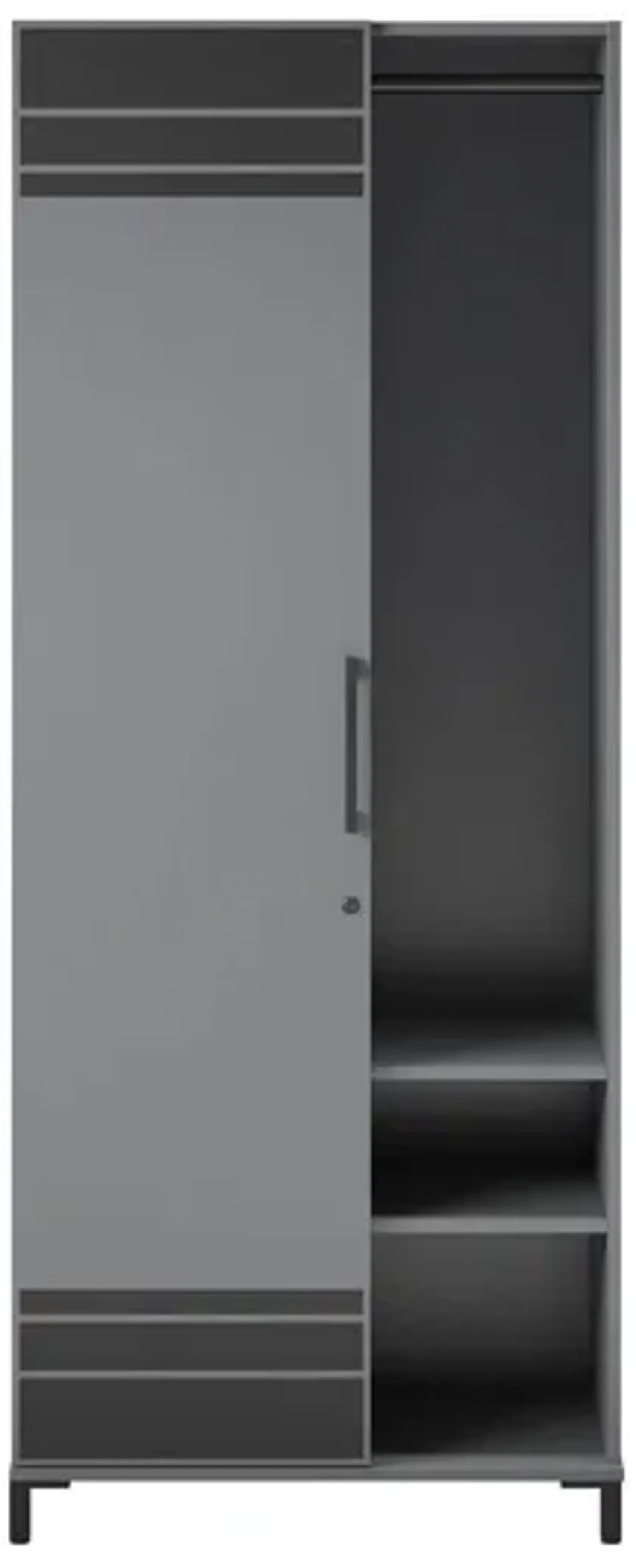 Shelby Tall Garage Cabinet in Graphite by DOREL HOME FURNISHINGS