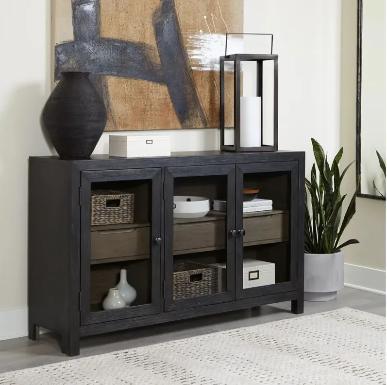 Lenston Accent Cabinet in Black/Gray by Ashley Furniture