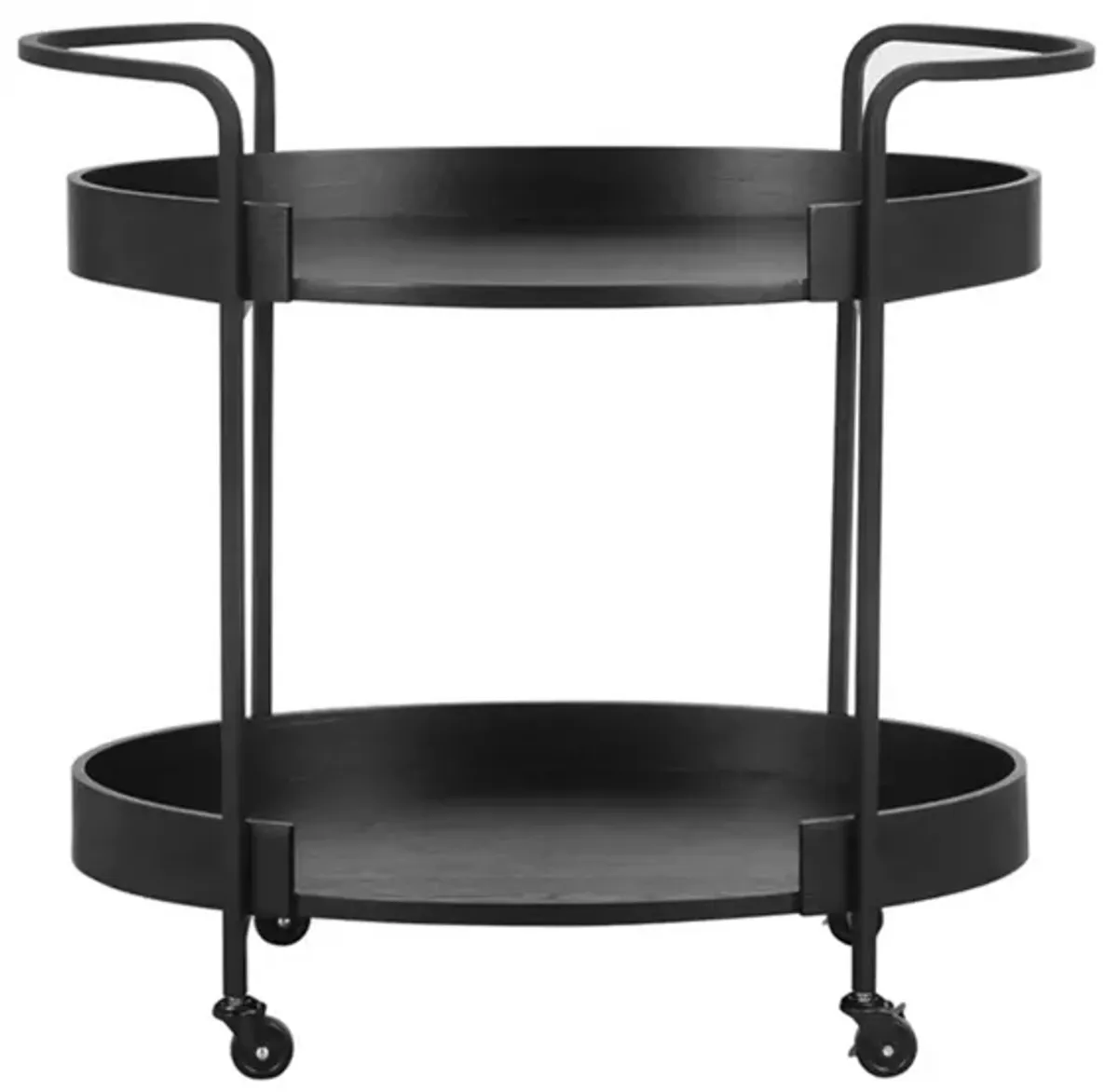 Cyril Bar Cart in Black by Tov Furniture