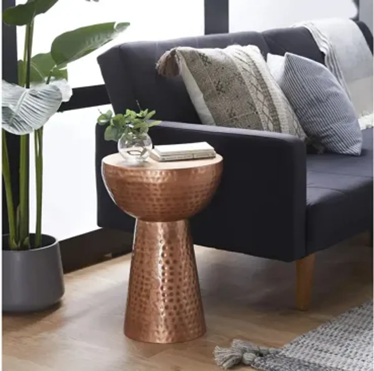 Ivy Collection Concave Accent Table