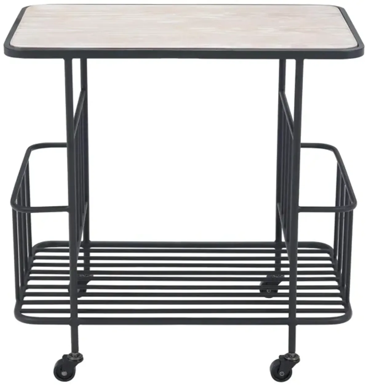 Argus Bar Cart in Black by Zuo Modern