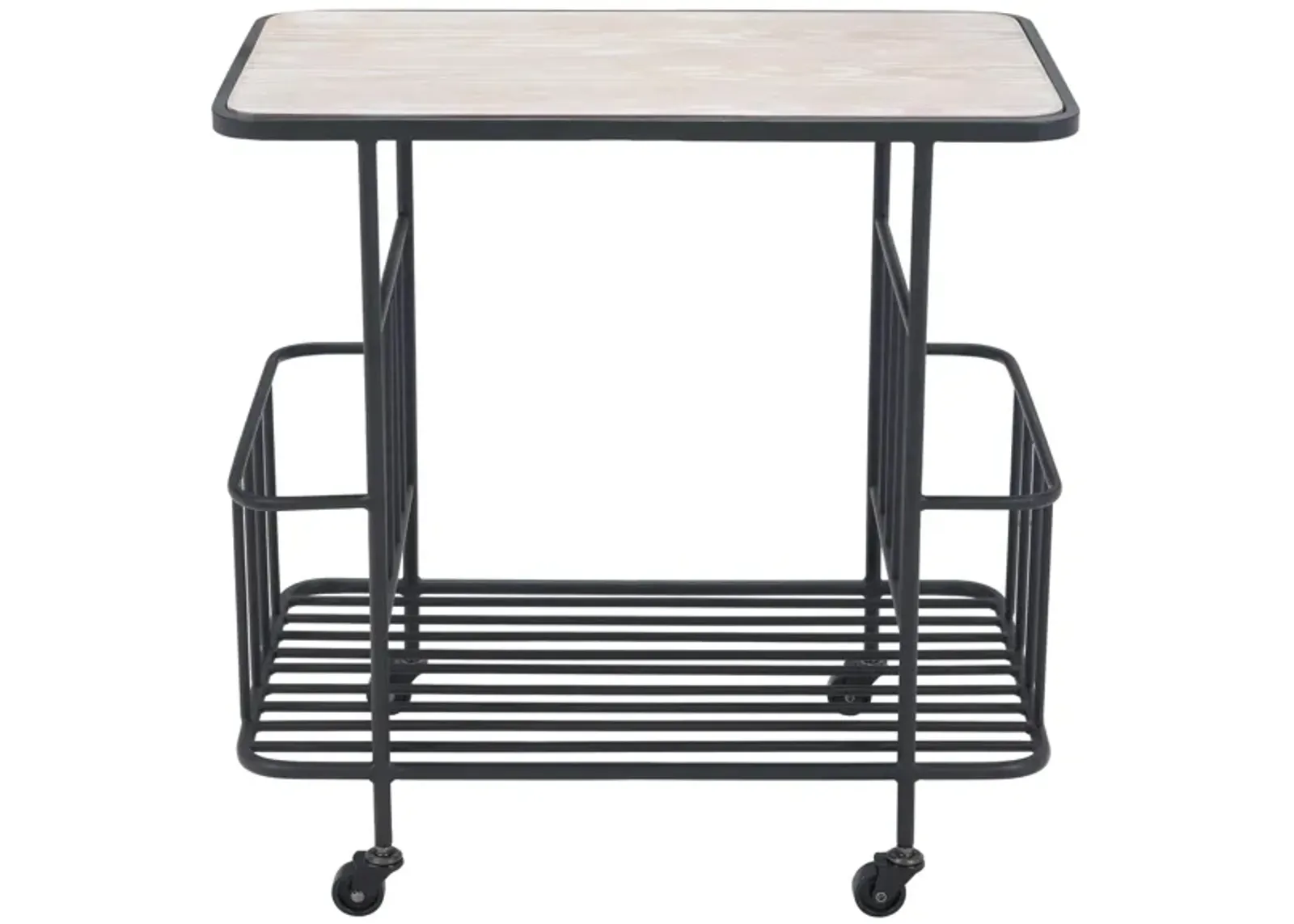 Argus Bar Cart in Black by Zuo Modern